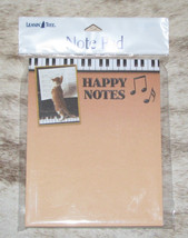 LEANIN TREE Happy Notes Kitten at the Piano Studying Sheet Music~Note Pad~#63126 - £6.19 GBP