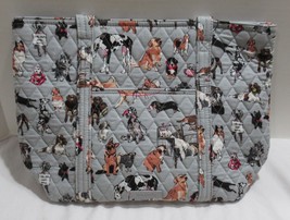 Vera Bradley Women&#39;s Purse Shoulder Bag SMALL VERA TOTE DOG SHOW puppies... - £94.54 GBP