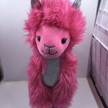 Build-A-Bear Workshop BAB Stuffed Fluffy Pink Llama Plush Stuffed Animal - £7.70 GBP