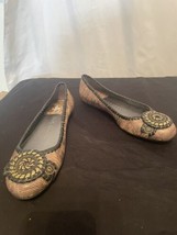 NEW Jack Rogers Dakota Brown Snake Ballet Flats Sz 7M - £40.08 GBP