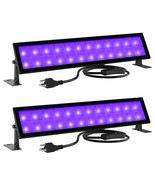 2 Pack 48W Black Light Bars, Led Blacklight With Plug And Switch, Ip66 O... - £58.18 GBP