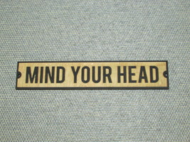 Rustic Style Wooden Mind Your Head Wood Sign - £11.98 GBP