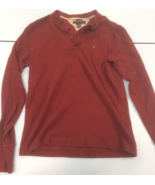 Tommy Hilfiger Thick Long Sleeve Men&#39;s Shirt Size M Red - $12.86