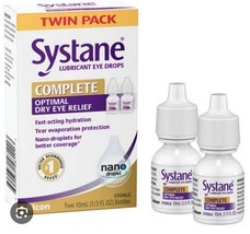 Systane Complete Lubricant Eye Drops Twin Pack 10mL Bottles Exp. 01/2026+ - $244.20 MXN