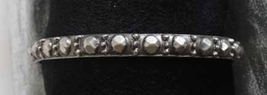 Ancient Style Silver-tone Cuff Bracelet 1970s vintage - £9.85 GBP