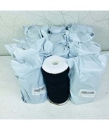 12 Rolls Black 100 Yard 1/4 Inch 6mm Wide Elastic Cord Band Flat Braided... - €34,29 EUR
