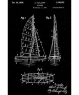 1938 - Sailboat - A. Schlumpf - Patent Art Poster - £7.98 GBP