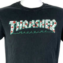 Thrasher Thorn Roses Logo S T-Shirt size Small Skateboard Magazine Skater SF Tag - £14.53 GBP