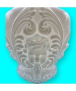Vintage Cherub Angel Baby Face Shade Milk White Glass Oil Lamp GWTW Antique - $124.42 CAD