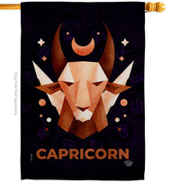 Capricorn House Flag Zodiac 28 X40 Double-Sided Banner - $36.97