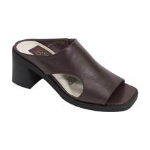 PEERAGE Trudy Women Wide Width Elegant Chic Comfort Leather Heeled Sandals - £27.93 GBP