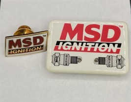 Vintage MSD Tie Tack Hat Lapel Pin &amp; Trade Show Light Up  LOT 2 - $16.82