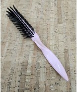 Vintage 1970s TIP TOP Brand Pink Styling Brush 9&quot; Contured Handle Movie ... - £31.13 GBP