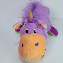 Flip A Zoo Daphne Red Dragon Theo Purple Unicorn 2-in-1 Plush 16&quot; Stuffed Animal - £17.89 GBP