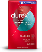 Extra Sensitive Lubricated Ultra Thin Premium Condoms, Close Fit, 12 Ct, FSA/HSA - £9.44 GBP