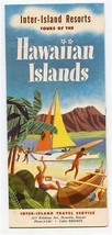 Inter Island Resorts Tours of the Hawaiian Islands Brochure 1954 &amp; Rate Card - £29.98 GBP