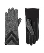 Isotoner women’s chevron spandex gloves in Black Heather - £33.31 GBP