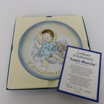 Schmid Berta Hummel Christmas 1989 Angelic Musician Vtg Collector Plate Box COA - £11.38 GBP