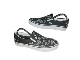 Vans Classic Slip On Peace Paisley Bandana Black/White Unisex Sz 7.5 M, ... - $63.21