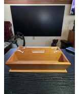 Vintage Handmade Wooden Cutlery Tray Handle Tool Caddy Tote Primitive Co... - $39.22 CAD