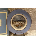 Dashing Through the Snow Christmas 1979 Avon Plate by Enoch Wedgwood w/ Box - $18.00