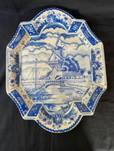 Antique art pottery Dutch Delft Plate  with typical dutch scene . Marked... - £132.20 GBP
