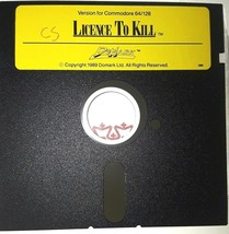 Commodore 64 License to Kill by DoMark C64 5.25&quot; floppy 1989 - $24.74