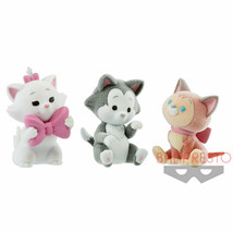 Disney Character Cutte Fluffy Puffy Flocked Cat Figure - Marie, Figaro, Dinah - £26.29 GBP+