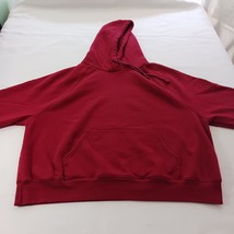 Old Navy Men's Red Cotton Blend Pullover Hoodie Sweatshirt Size Large Chest 50" image 7