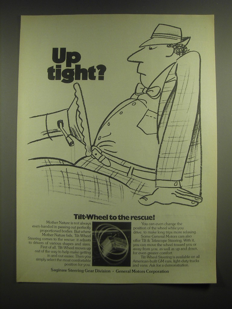 1979 GM Saginaw Steering Tilt-Wheel Ad - Up tight? - $18.49