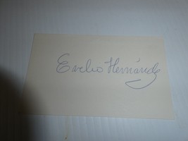 Vintage 1950s MLB Baseball Player Georgio Hernandez Signed 3x5 Index Card - £14.13 GBP