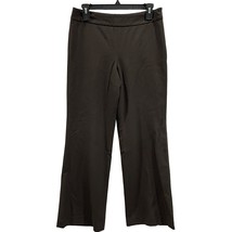 Talbots Brown Classic Side Zip Dress Pants Petite Wide Leg Slacks Trouse... - $13.85