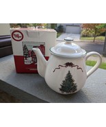 Vintage  The Cellar   Macy&#39;s O’Tannenbaum Christmas Tea Pot    Japan w/ box - £21.15 GBP