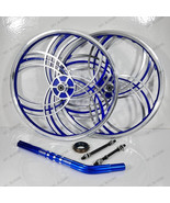 PAIR 20&quot; Bicycle Mag Wheels Set Blue FOR GT DYNO HARO ANY BMX BIKE + SEA... - $3,135.73 MXN