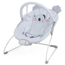 Portable Baby Bouncer Infant Rocker Seat with Detachable Toy Bar-Gray - £64.22 GBP