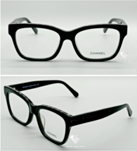 Brand New Chanel CH5417 Square Transparent Black Acetate Eyeglasses - $245.00