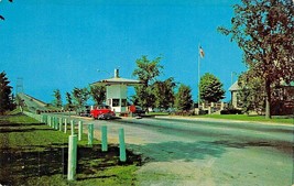 New York~Skyway Connects Ontario~Thousand Islands Bridge Toll Gate 1961 Postcard - £4.92 GBP