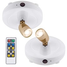 Wireless Spotlight, Battery Operated Accent Lights, Led Puck Light,Dimmable Upli - £32.64 GBP