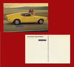 1972 Ford Mustang Sportsroof Vintage Original Color Post CARD-USA-GREAT Original - £6.83 GBP