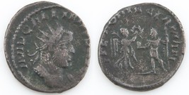 257-258 Roman Billon Antoninianus Coin XF Gallienus Victory RIC-452 Sear-10393 - £83.08 GBP