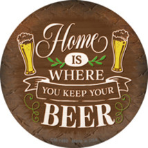 Where You Keep Your Beer Novelty Circle Coaster Set of 4 - £15.94 GBP