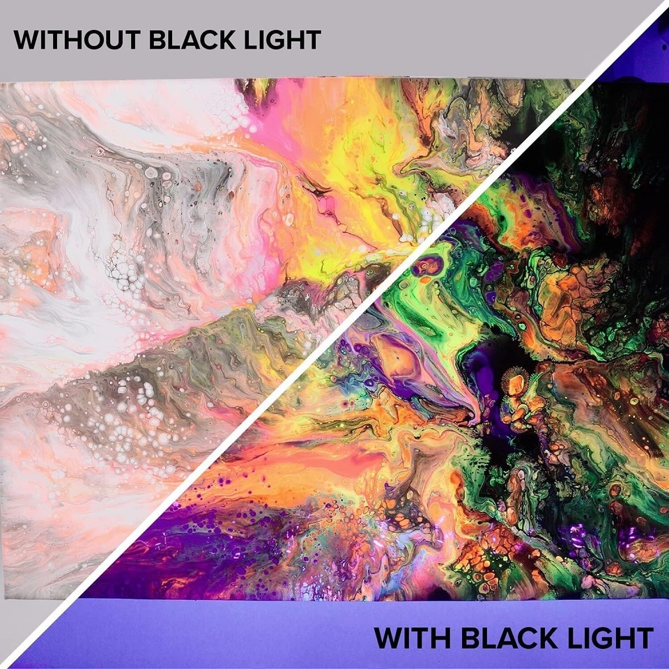 12 Colors Neon Acrylic Pouring Paint - Safe & Ready to Use for Stunning Art Item image 5