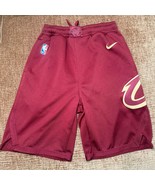 Nike Youth Medium Cleveland Cavaliers Shorts NBA Dri-FIT Maroon 2023 Bas... - $15.95