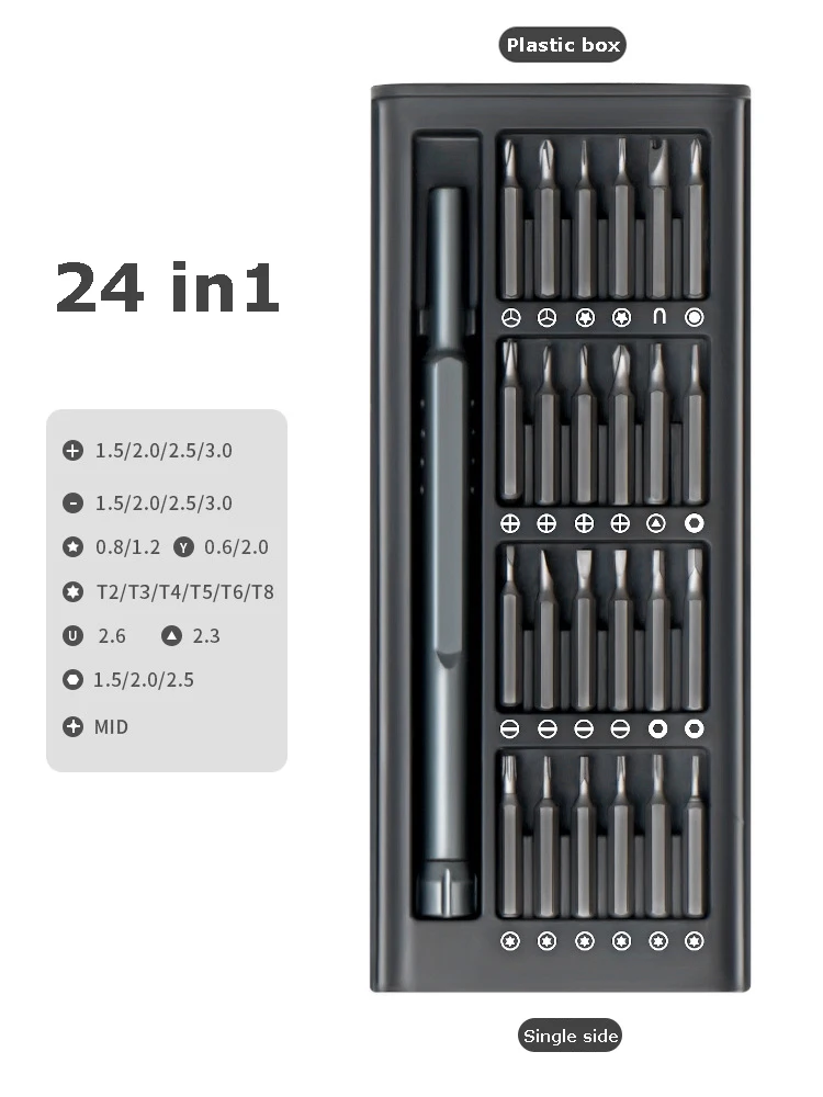 128 in 1 Screwdriver Set Reel Storage Box Five-pointed  Shaped Bit Head Magnetic - £454.30 GBP