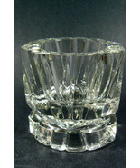 Vintage Heavy Clear Glass Candlestick Holder or Paperweight signed AVON ... - £12.82 GBP