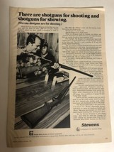 vintage Stevens Shotguns Print Ad Advertisement 1975 pa1 - £5.44 GBP