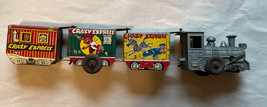 VTG Marx Crazy Express Train Tin Litho Circus Windup Toy - £23.90 GBP