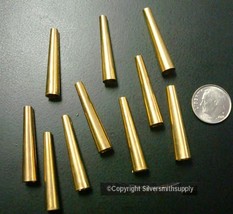 Brass Cones Metal Native American Craft Jewelry Supplies Regalia Finding FPS132 - £3.11 GBP