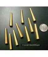 Brass Cones Metal Native American Craft Jewelry Supplies Regalia Finding... - £3.06 GBP