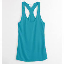 WOMEN&#39;S/JRS Kirra Metallic Free Spirit Tank Top Aqua Racerback New $21 - £10.21 GBP